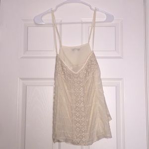 Cream detailed tank from American Eagle